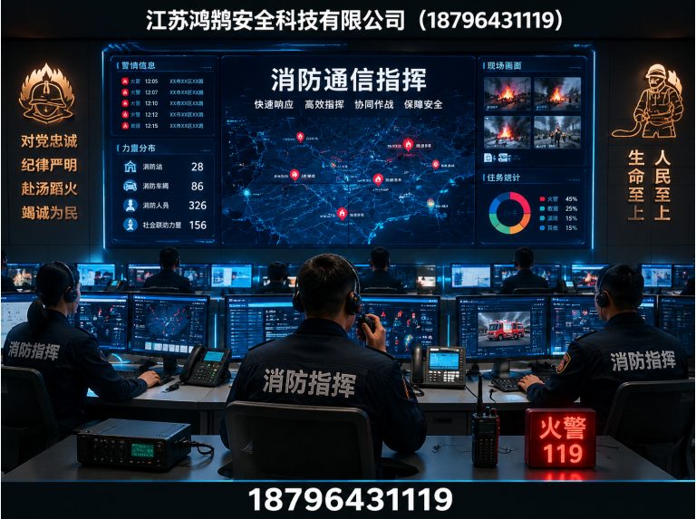 万宁消防通信指挥展示图